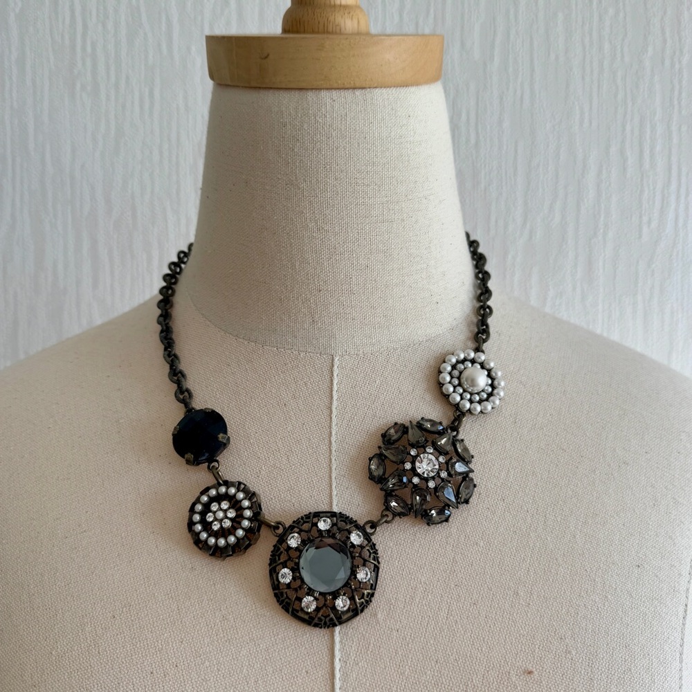 Lia Sophia Rhinestones & Faux Pearl Necklace